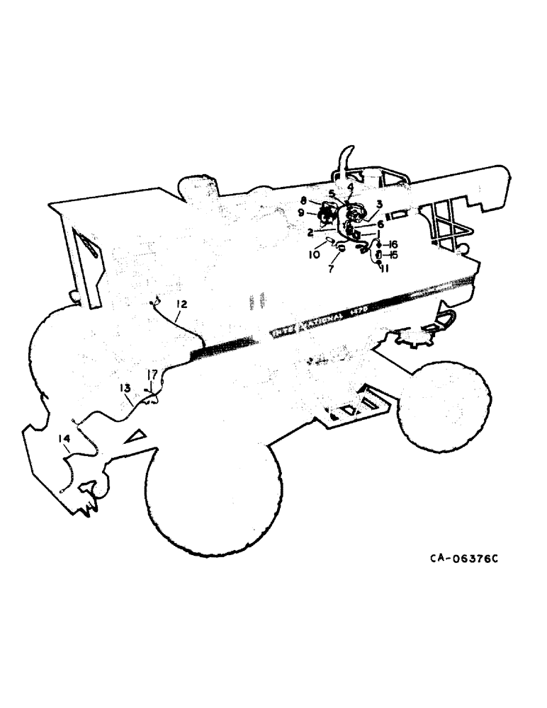 Схема запчастей Case IH 1470 - (08-07) - ELECTRICAL, WIRING DIAGRAM, ENGINE AND AUTO HEADER CONTROL (06) - ELECTRICAL