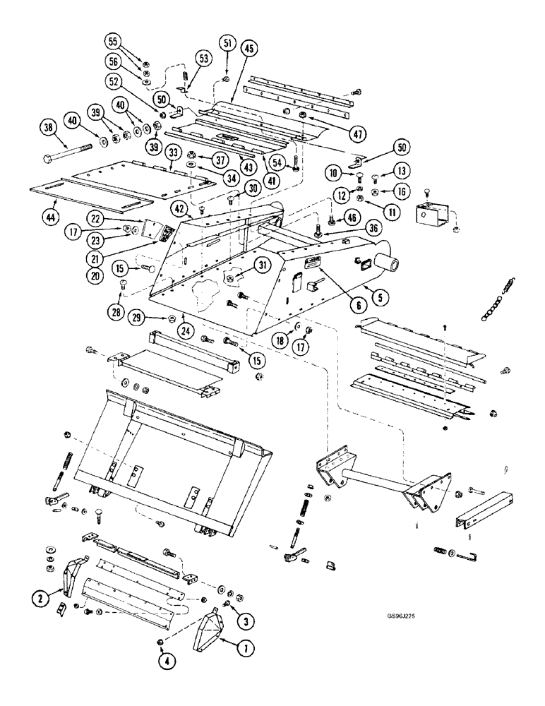 Схема запчастей Case IH 1660 - (9A-28) - FEEDER (13) - FEEDER