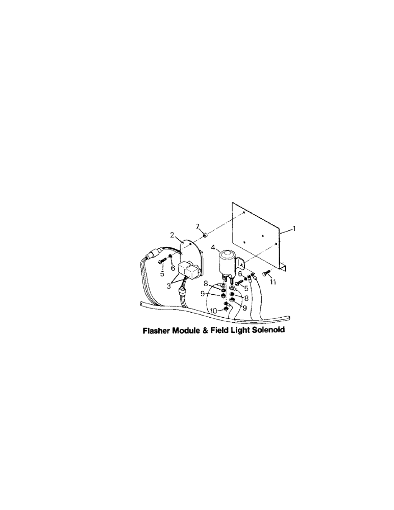 Схема запчастей Case IH KS-325 - (02-11B[2]) - FLASHER MODULE & FIELD LIGHT SOLENOID (06) - ELECTRICAL