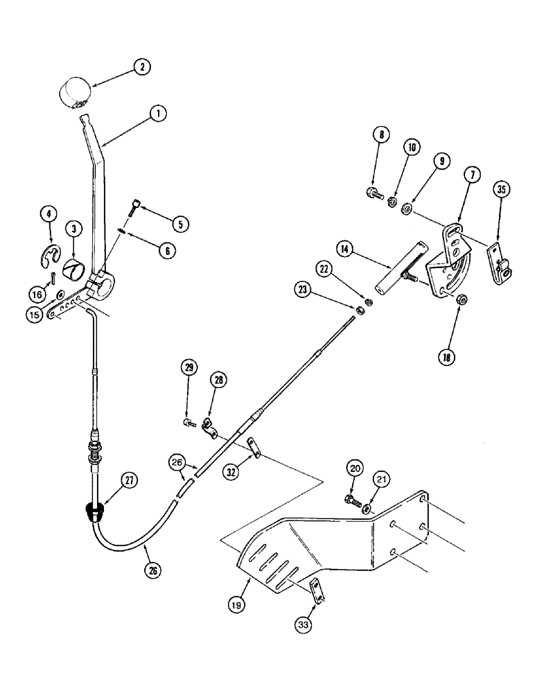 Схема запчастей Case IH 8940 - (3-026) - HAND THROTTLE (03) - FUEL SYSTEM