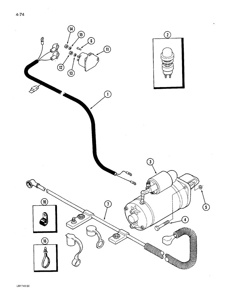 Схема запчастей Case IH 1680 - (4-074) - FEEDER REVERSER HARNESS (06) - ELECTRICAL