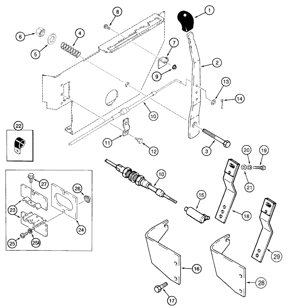 Схема запчастей Case IH 2344 - (03-09) - THROTTLE CONTROL (02) - FUEL SYSTEM