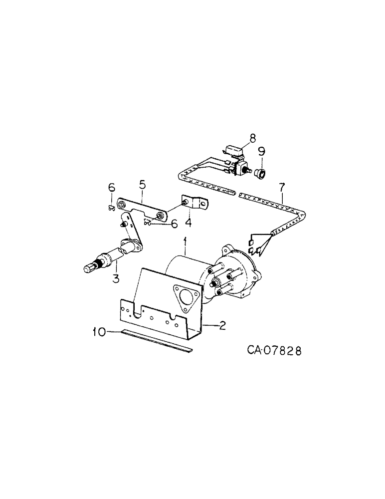 Схема запчастей Case IH 4786 - (08-12[B]) - ELECTRICAL, WINDSHIELD WIPER MOTOR ASSY AND CONNECTIONS (06) - ELECTRICAL