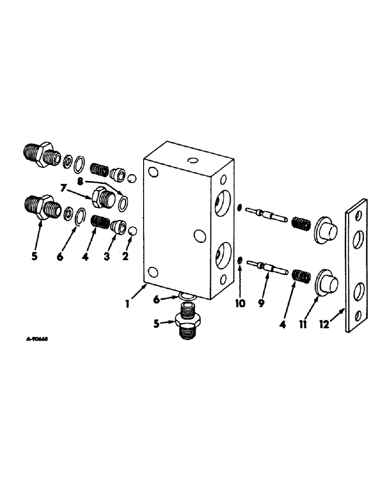 Схема запчастей Case IH 1256 - (F-27) - HYDRAULIC SYSTEM, HYDRAULIC SEAT VALVE - 399088R92 (07) - HYDRAULIC SYSTEM