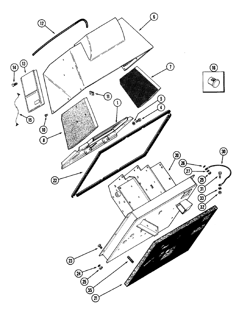 Схема запчастей Case IH 4690 - (9-352) - INSTRUMENT PANEL AND COWL (09) - CHASSIS/ATTACHMENTS