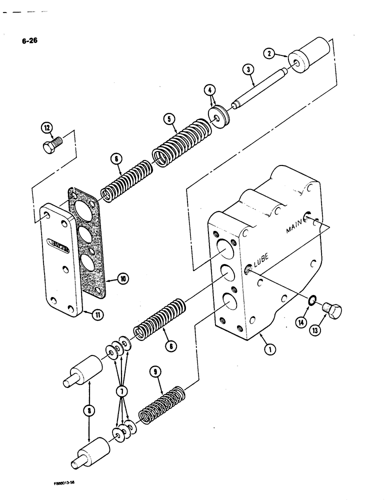 Схема запчастей Case IH 9170 - (6-26) - TRANSMISSION, REGULATOR VALVE (CONTD) (06) - POWER TRAIN