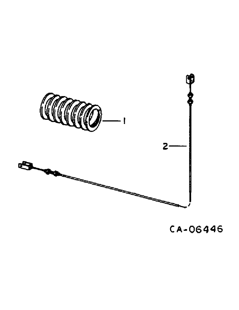 Схема запчастей Case IH 820 - (D-11) - GRAIN HEADER, HEIGHT CONTROL CABLES AND SPRINGS (58) - ATTACHMENTS/HEADERS