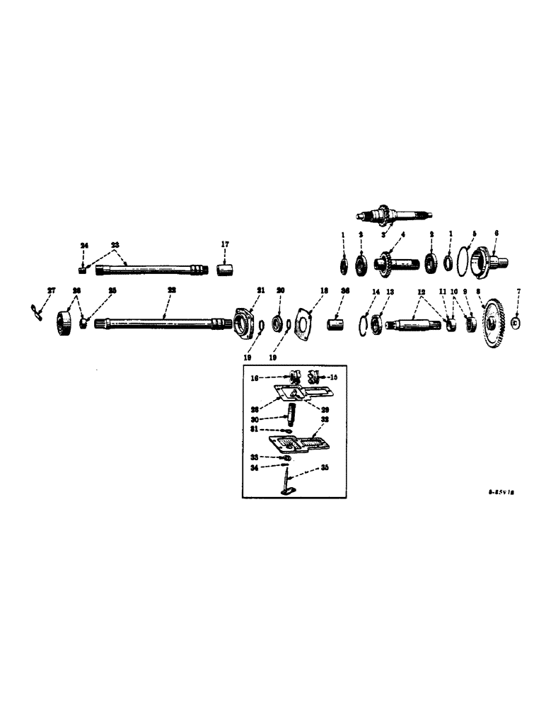 Схема запчастей Case IH 350 - (202) - CHASSIS, POWER TAKE-OFF DRIVE (12) - CHASSIS