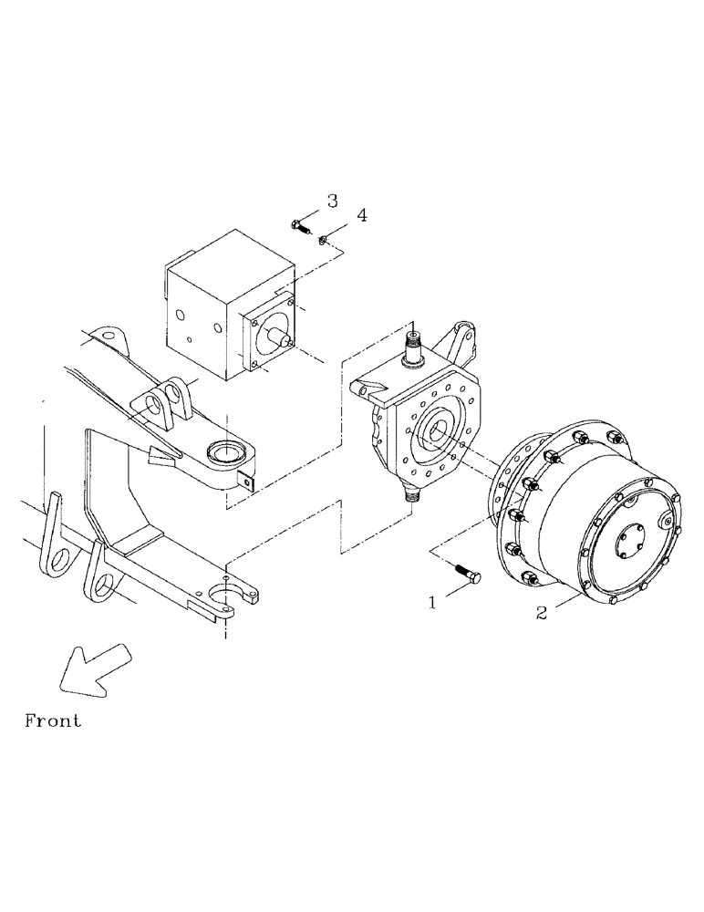 Схема запчастей Case IH AUSTOFT - (A01-16) - HUB MOUNT, FRONT AXLE Mainframe & Functioning Components