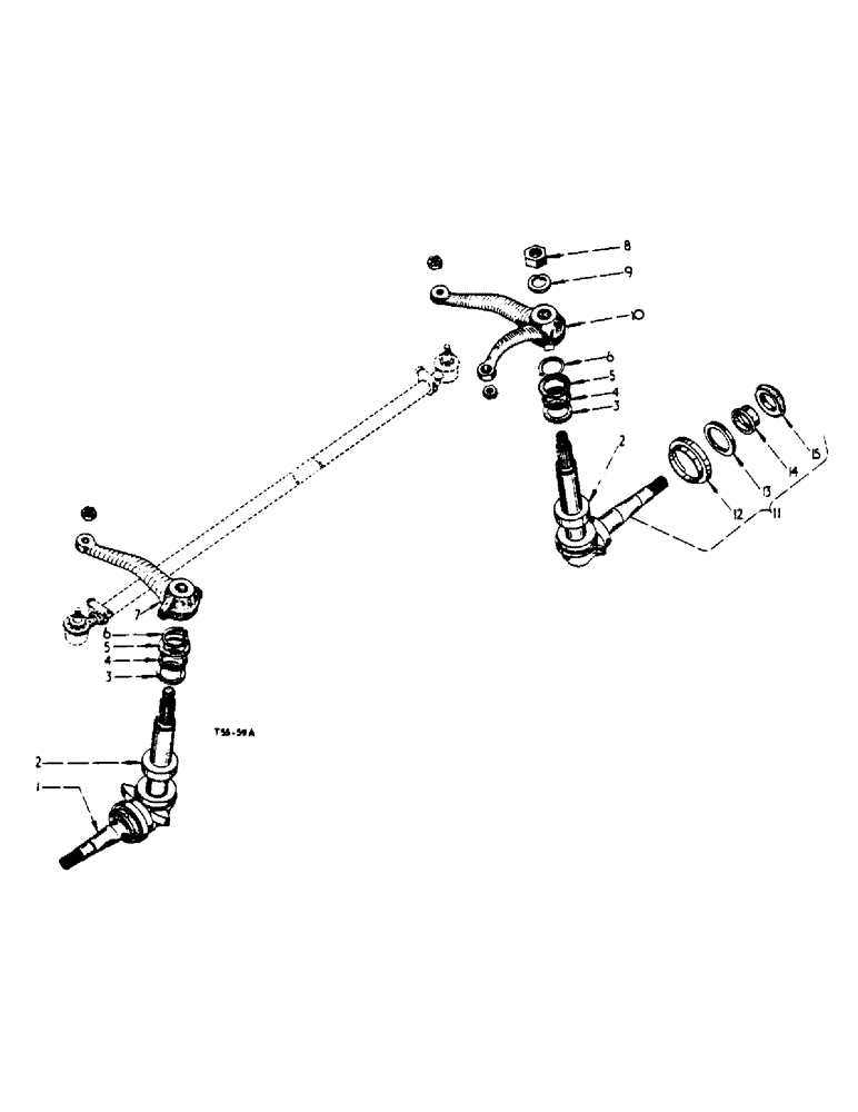 Схема запчастей Case IH 364 - (6-20) - ATTACHMENTS, POWER STEERING AND FRONT AXLE ATTACHMENT, STEERING KNUCKLES AND TIE ROD Attachments