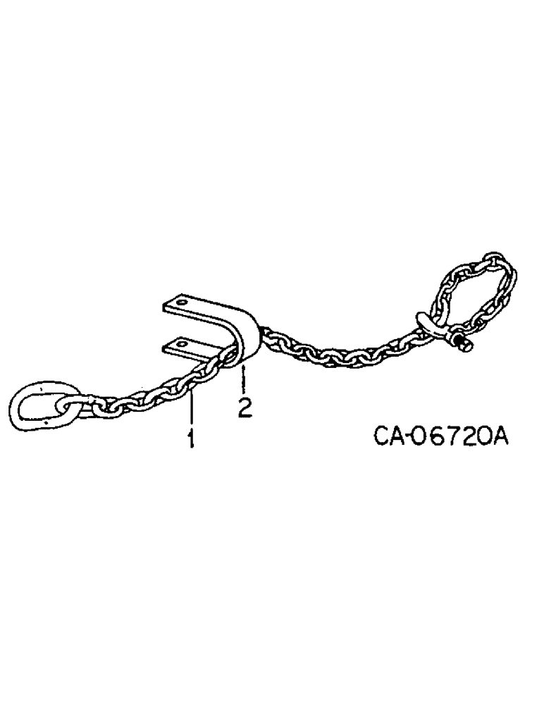 Схема запчастей Case IH 480 - (S-33) - SAFETY CHAIN 