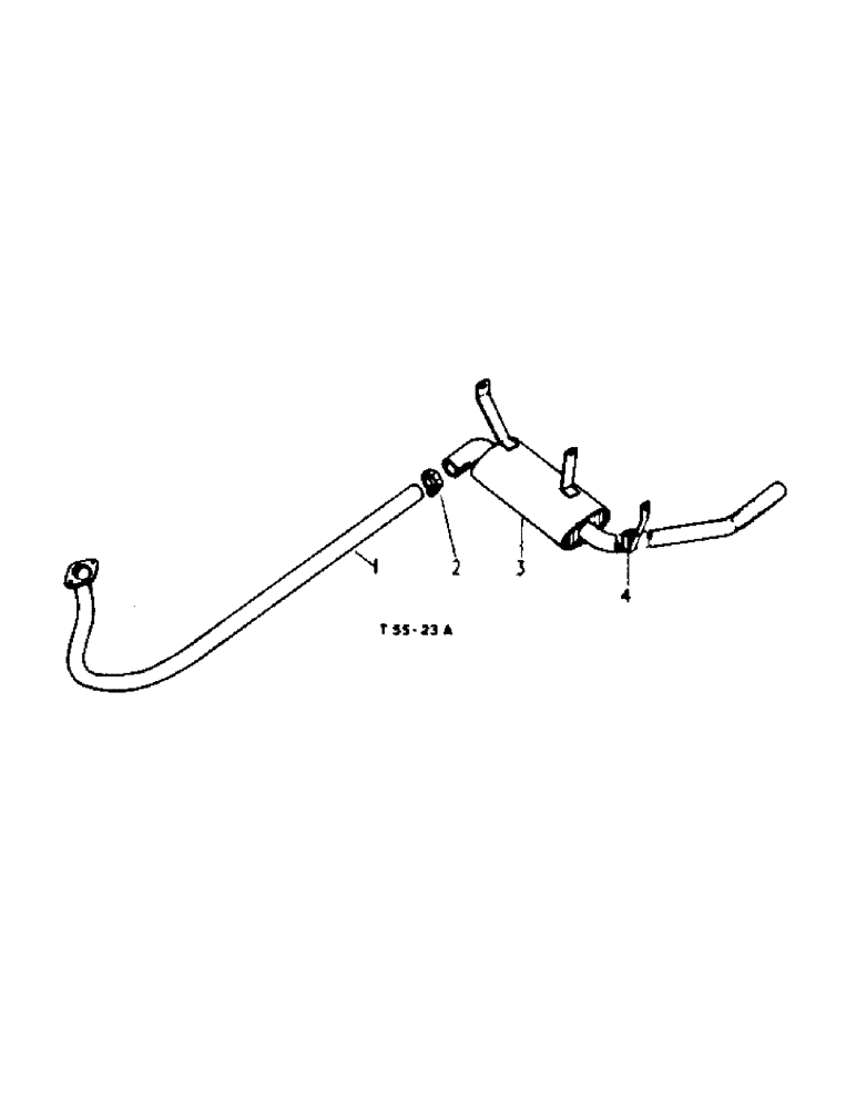 Схема запчастей Case IH 354 - (6-37A) - ATTACHMENTS, DOWNSWEPT EXHAUST PIPE ATTACHMENT Attachments