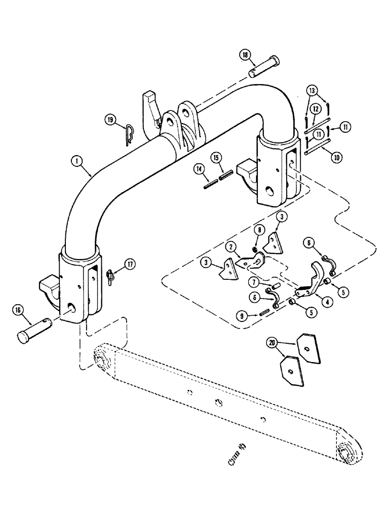 Схема запчастей Case IH 2470 - (230) - 3 POINT HITCH, QUICK HITCH COUPLER (09) - CHASSIS/ATTACHMENTS