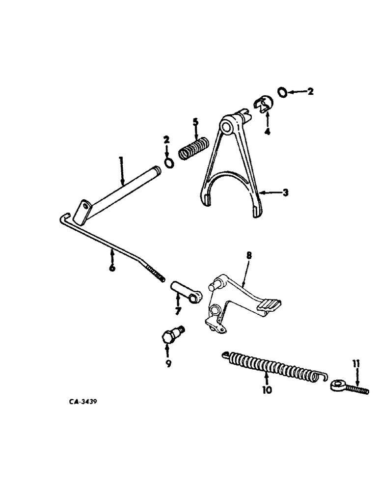 Схема запчастей Case IH 464 - (07-07) - DRIVE TRAIN, DIFFERENTIAL LOCK (04) - Drive Train