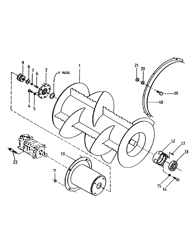 Схема запчастей Case IH 7000 - (A02-45) - FINNED ROLLER, UNDERSLUNG BASECUTTER Mainframe & Functioning Components