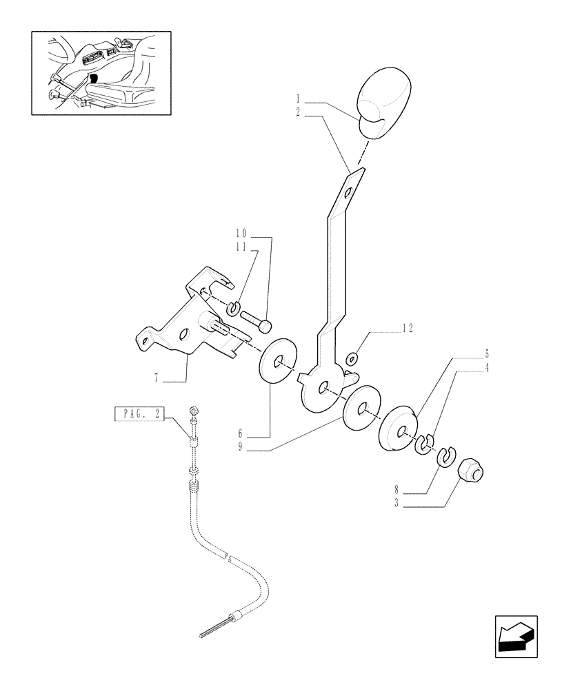 Схема запчастей Case IH JX1085C - (1.92.10[03]) - THROTTLE CONTROL LINKAGE - L/CAB (10) - OPERATORS PLATFORM/CAB