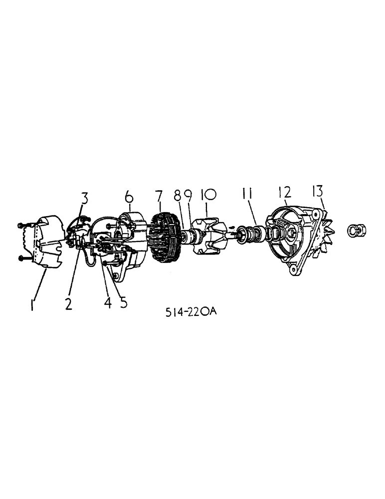 Схема запчастей Case IH HYDRO 84 - (08-012) - ALTERNATOR (06) - ELECTRICAL