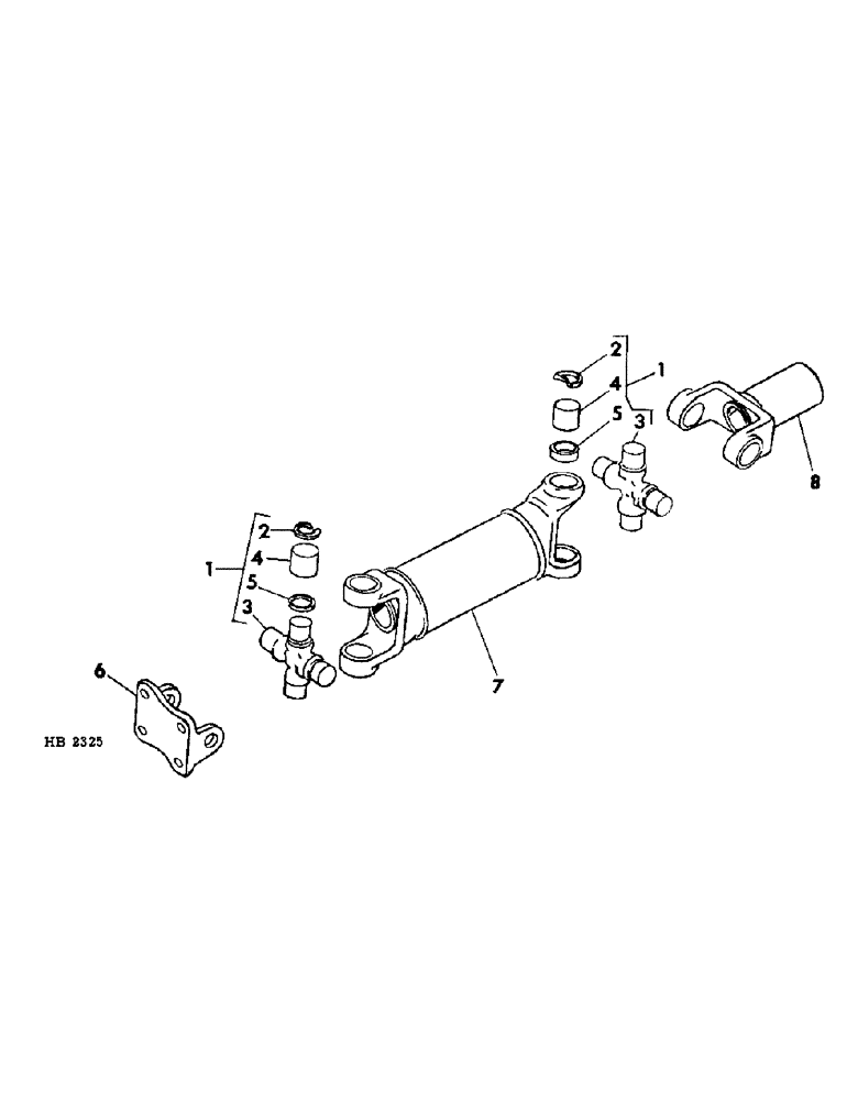 Схема запчастей Case IH 4000 - (07-08) - DRIVE TRAIN, POWER TAKE-OFF JOINT (04) - Drive Train