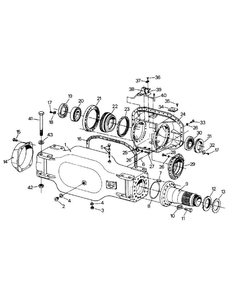 Схема запчастей Case IH STEIGER - (04-54) - AXLE AND GEAR HOUSING, K594.00/10 (04) - Drive Train