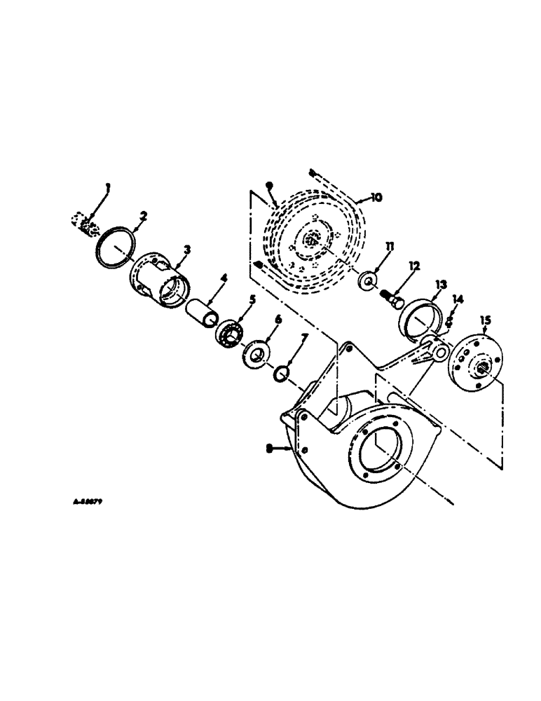 Схема запчастей Case IH 616 - (B-08) - POWER TRAIN, DRUM DRIVE AND MOTOR MOUNT, HYDROSTATIC DRIVE (03) - POWER TRAIN