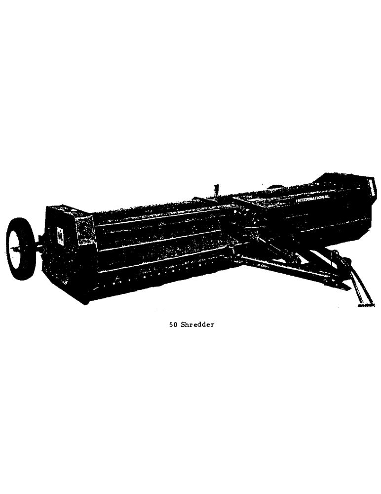 Схема запчастей Case IH 50 - (C-01) - 50 SHREDDER - BUILT 1973 AND SINCE 