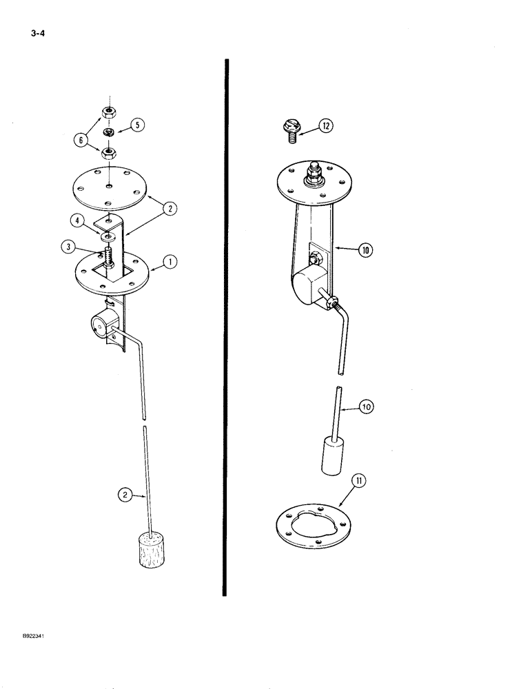 Схема запчастей Case IH 9230 - (3-004) - FUEL SENSOR ASSEMBLY (03) - FUEL SYSTEM