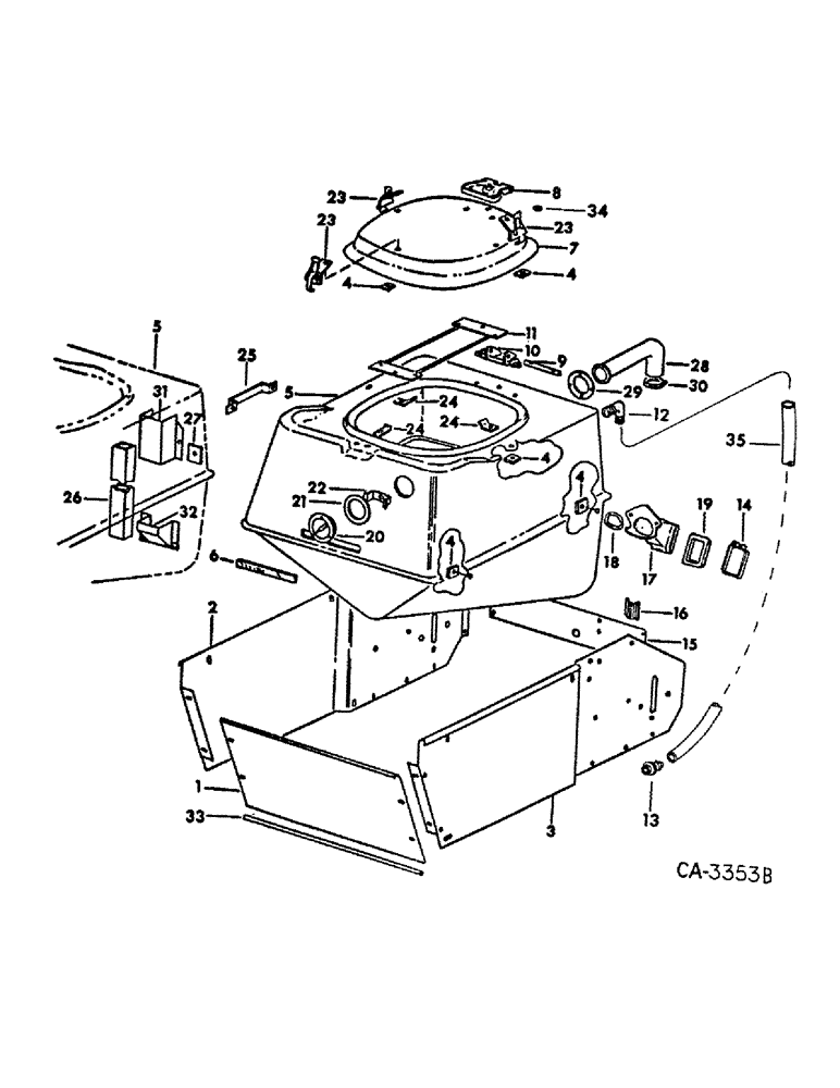 Схема запчастей Case IH 500 - (E-12) - SEED HOPPER AND MOUNTING, QUANTITIES SHOWN ARE PER HOPPER EXCEPT AS INDICATED 