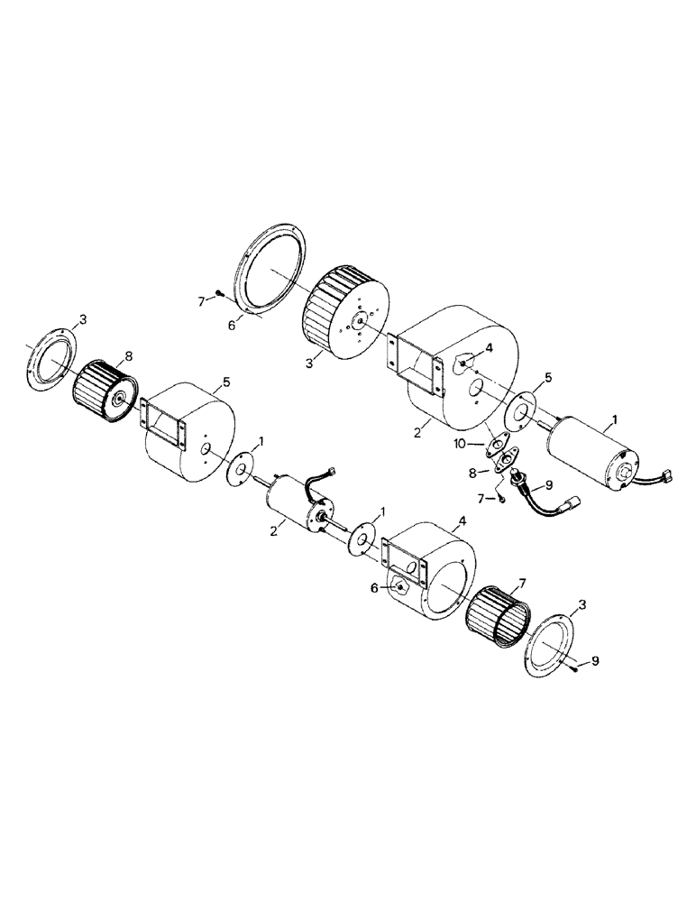 Схема запчастей Case IH CP-1400 - (03-07) - BLOWER ASSEMBLY (03) - Climate Control