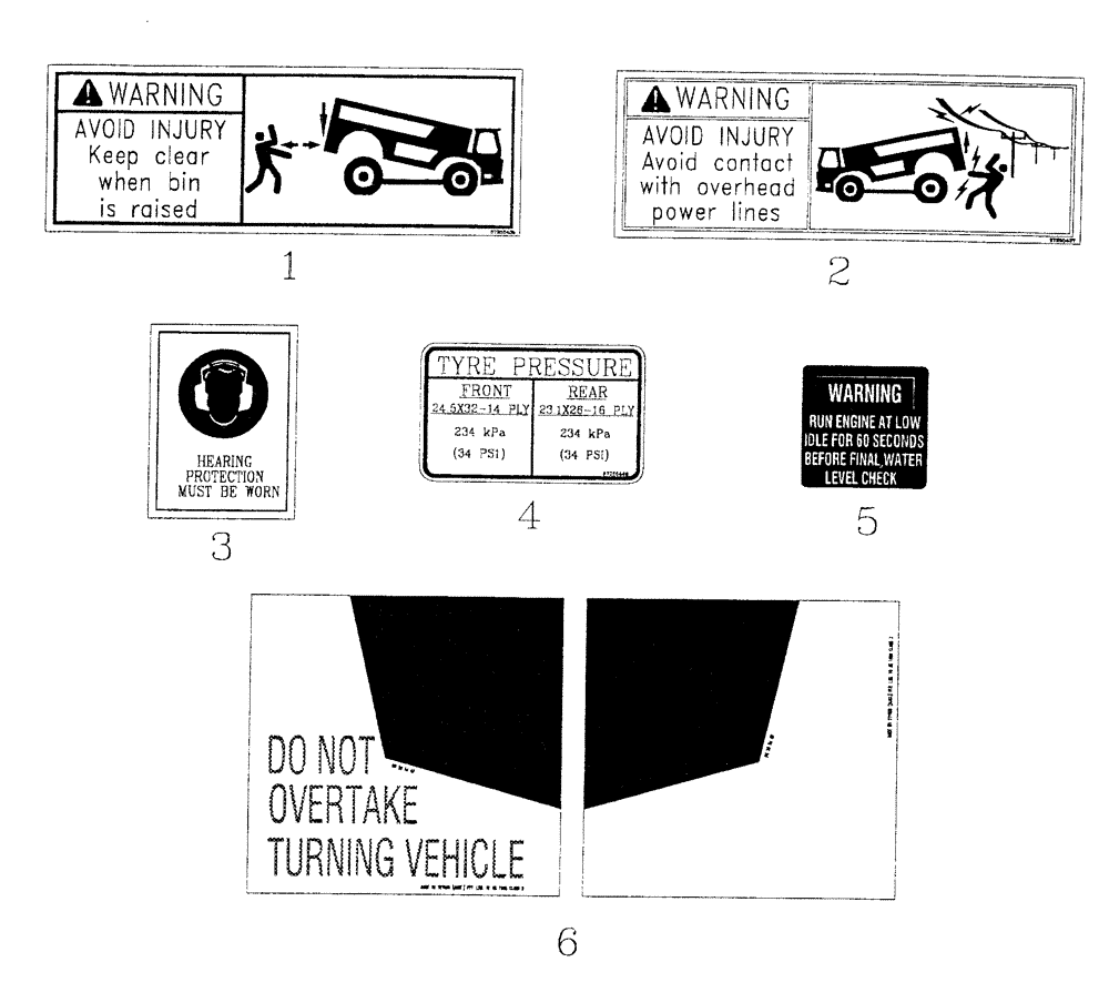 Схема запчастей Case IH AUSTOFT - (C04[02]) - SAFETY DECALS Engine & Engine Attachments