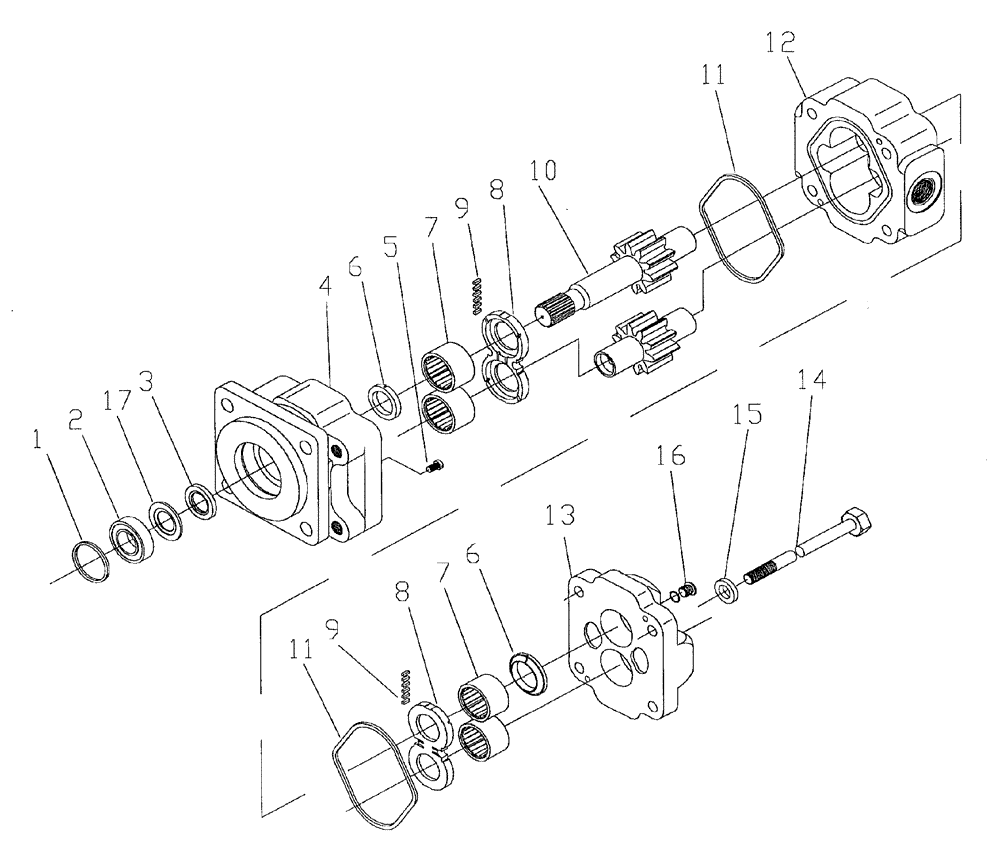 Схема запчастей Case IH 7700 - (B03[14]) - HYDRAULIC MOTOR M50A Hydraulic Components & Circuits