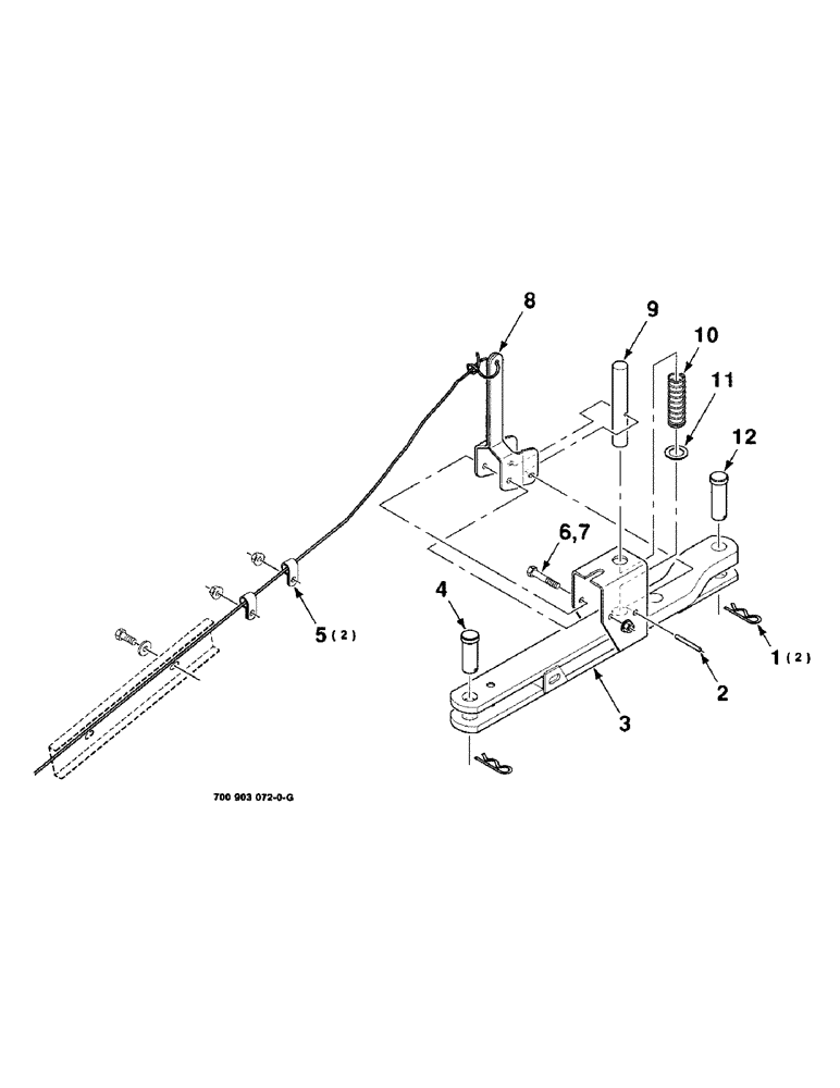 Схема запчастей Case IH 8309 - (7-04) - MECHANICAL TONGUE SWING ASSEMBLY (37) - HITCHES, DRAWBARS & IMPLEMENT COUPLINGS