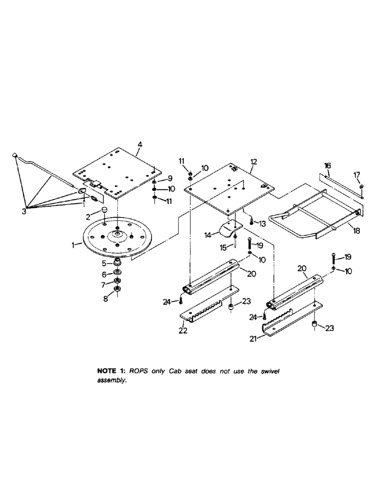 Схема запчастей Case IH STEIGER - (01-20) - SEAT ASSEMBLY, SWIVEL AND SLIDE (10) - CAB