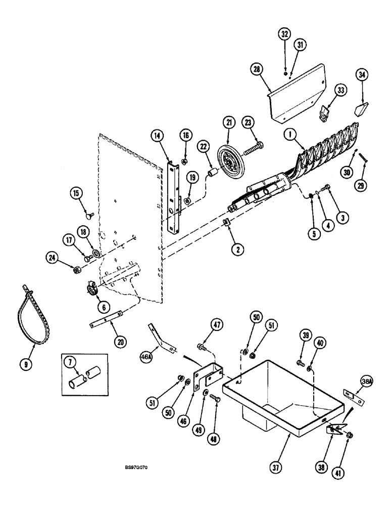 Схема запчастей Case IH 900 - (9-116) - SEED MODULE DISCHARGE MANIFOLD, CYCLO AIR PLANTERS (09) - CHASSIS/ATTACHMENTS