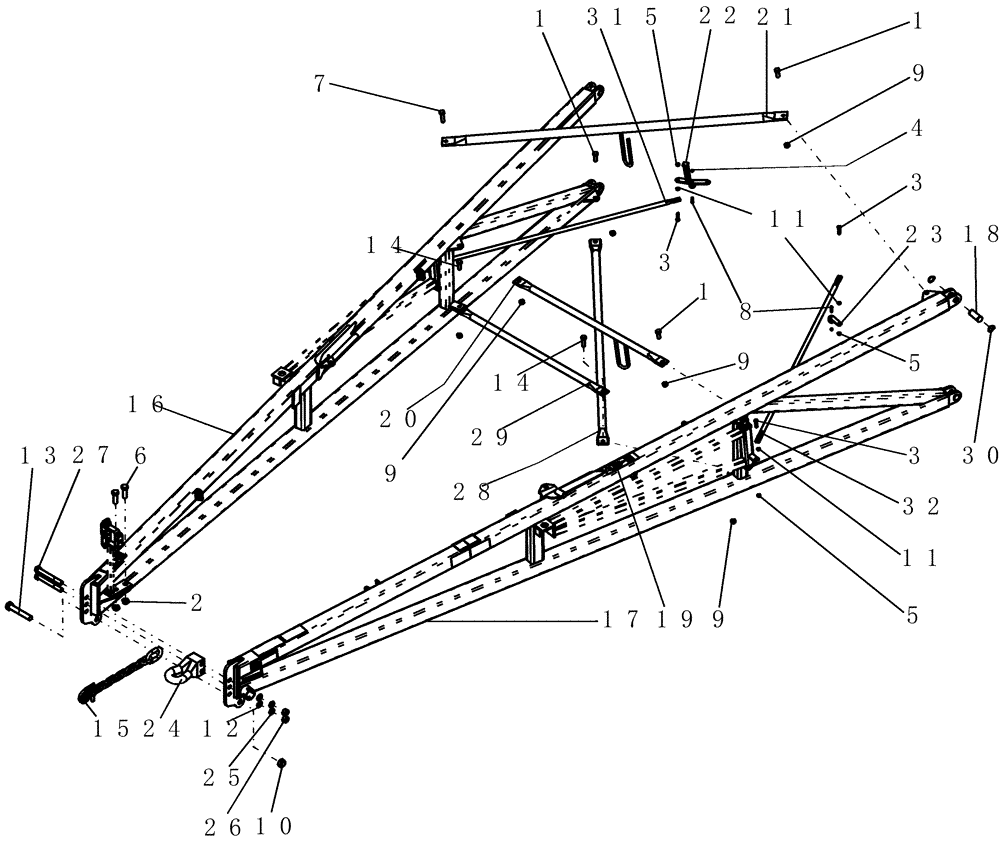 Схема запчастей Case IH 700 - (39.110.05) - HITCH, ASSEMBLY (39) - FRAMES AND BALLASTING