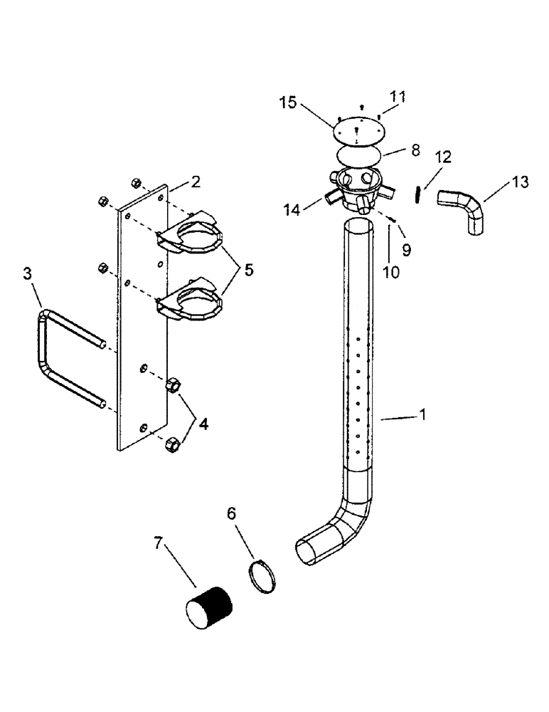 Схема запчастей Case IH 2400 - (F06) - SECONDARY MANIFOLD, TUBES AND STANDS, 3/4" PORT, 1" PORT, 1 1/2" PORT 