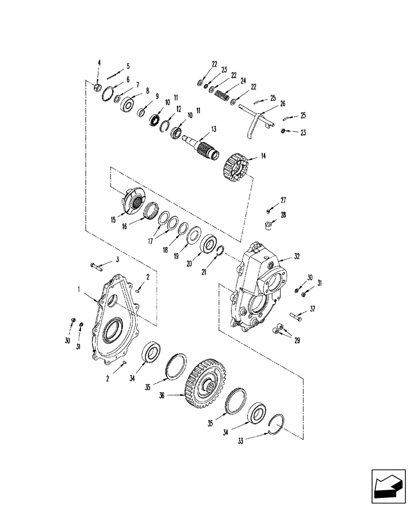 Схема запчастей Case IH 2588 - (60.165.02) - GEARBOX - FEEDER REVERSER (60) - PRODUCT FEEDING