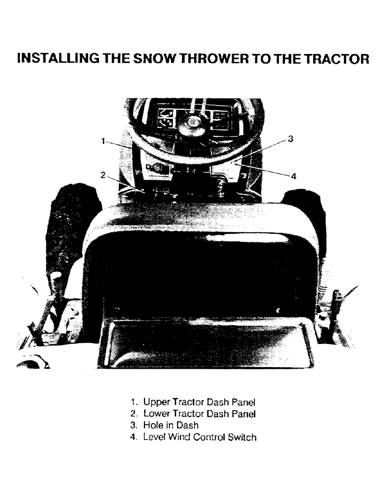 Схема запчастей Case IH ST54 - (17) - INSTALLING THE SNOW THROWER TO THE TRACTOR, CONTINUED 