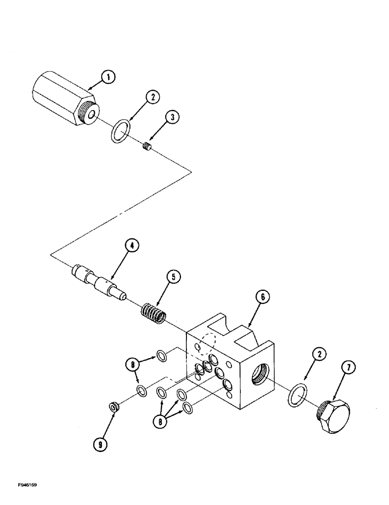 Схема запчастей Case IH 9280 - (6-061E) - SYNCHROSHIFT TRANSMISSION ASSEMBLY LOCK OUT VALVE (06) - POWER TRAIN