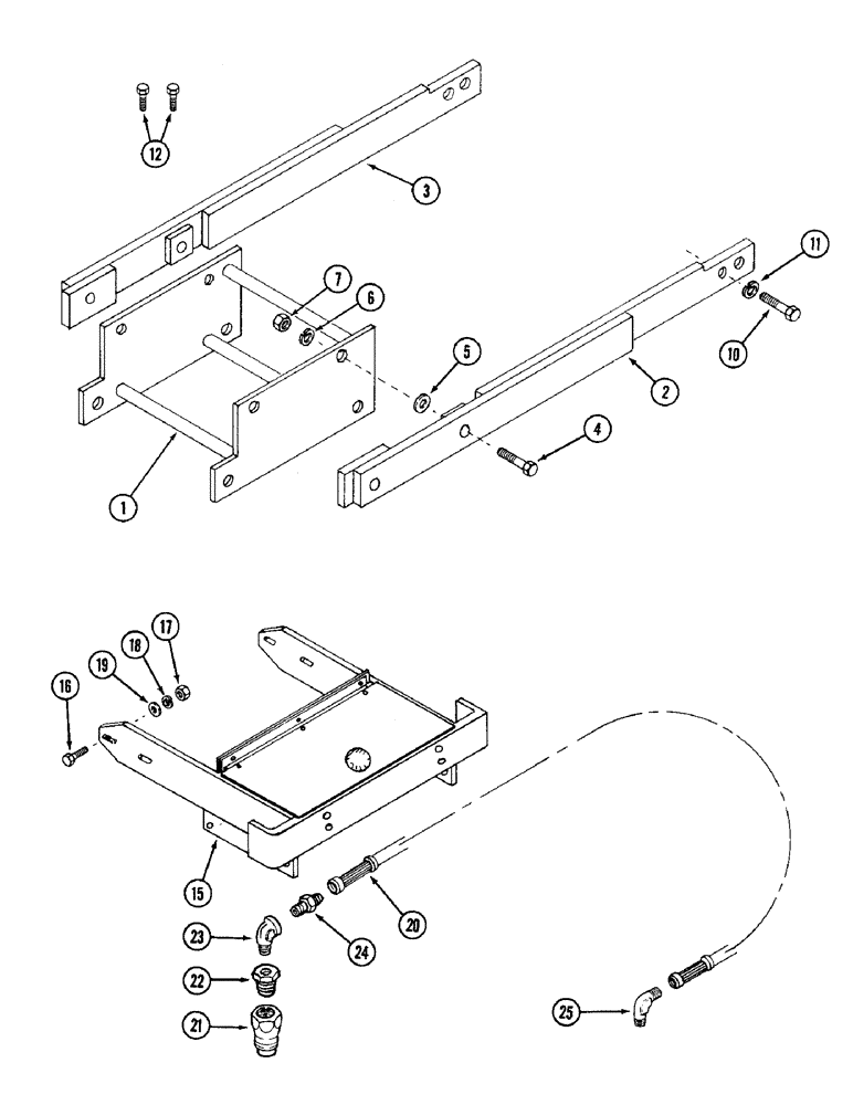 Схема запчастей Case IH C100 - (48) - MOUNTING KIT, 245 AND 255 TRACTORS 