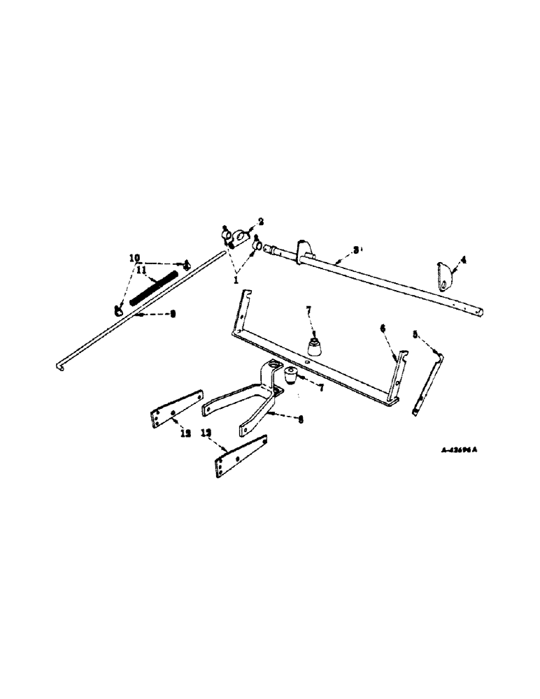 Схема запчастей Case IH 184 - (H-06) - PLANTER ATTACHING UNITS 