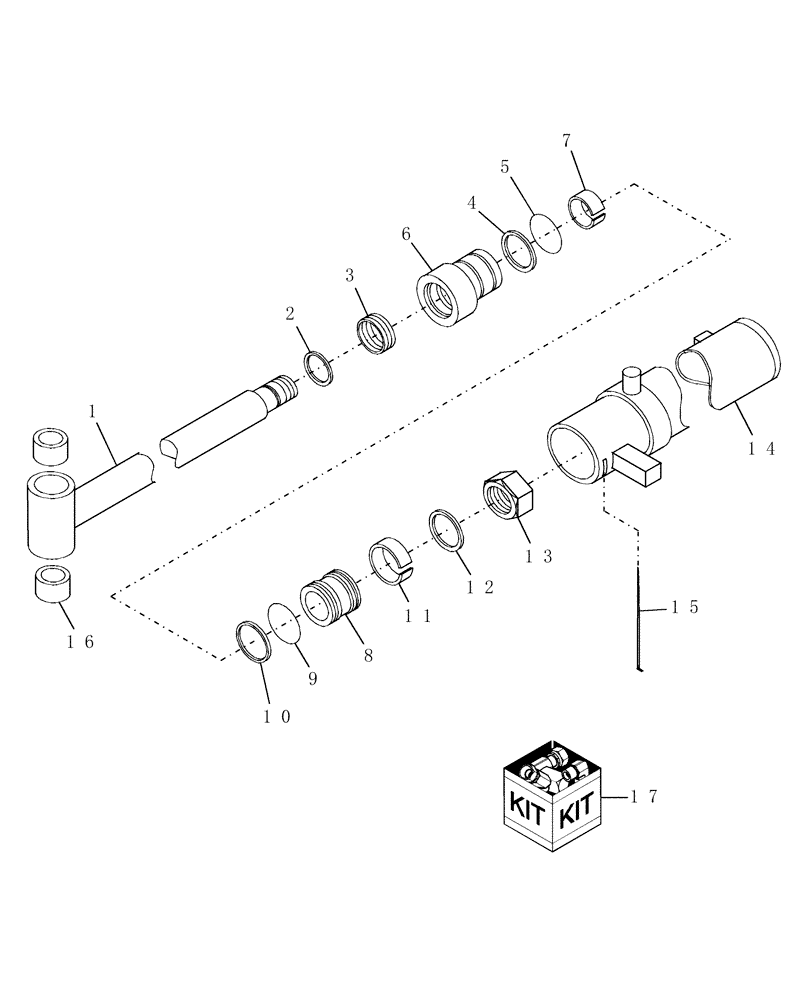 Схема запчастей Case IH 758C - (19) - SWING CYLINDER - 758C 