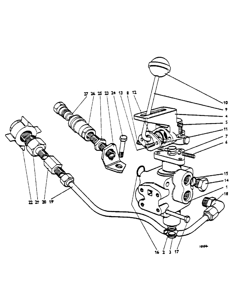 Схема запчастей Case IH 1200 - (060) - THREE-WAY SELECTOR VALVE (07) - HYDRAULIC SYSTEM