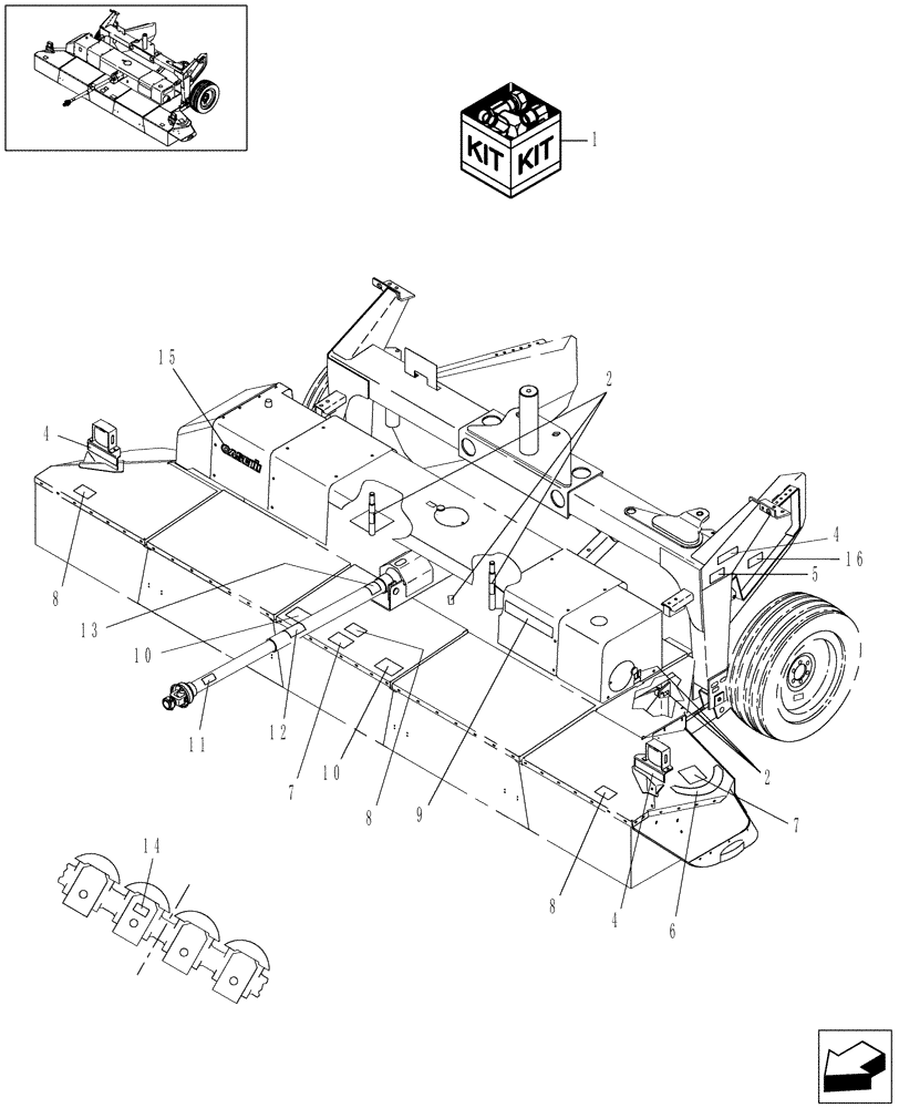 Схема запчастей Case IH DC162F - (08.07) - DECALS, BASE FRONT (08) - SHEET METAL