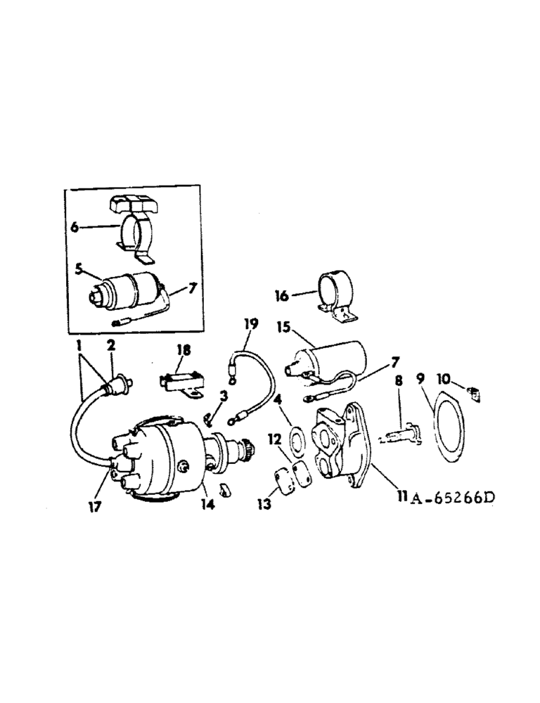 Схема запчастей Case IH C-135 - (C-18) - BATTERY IGNITION UNIT 