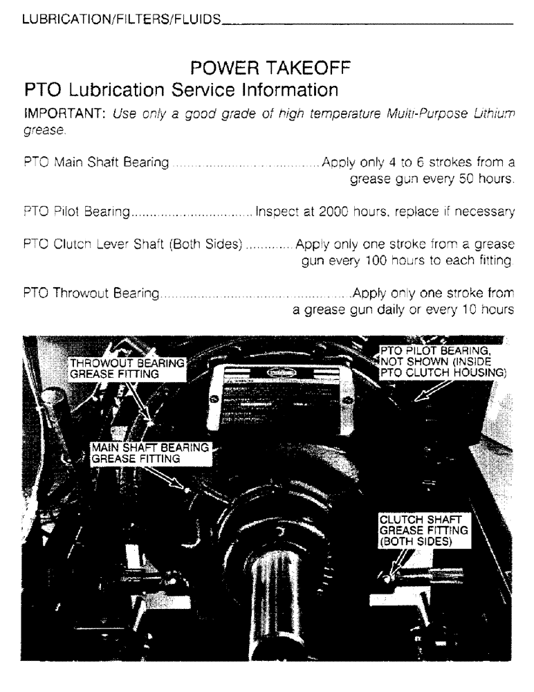 Схема запчастей Case IH 6830TA - (1-25) - LUBRICATION, FILTERS, FLUIDS, POWER TAKEOFF 