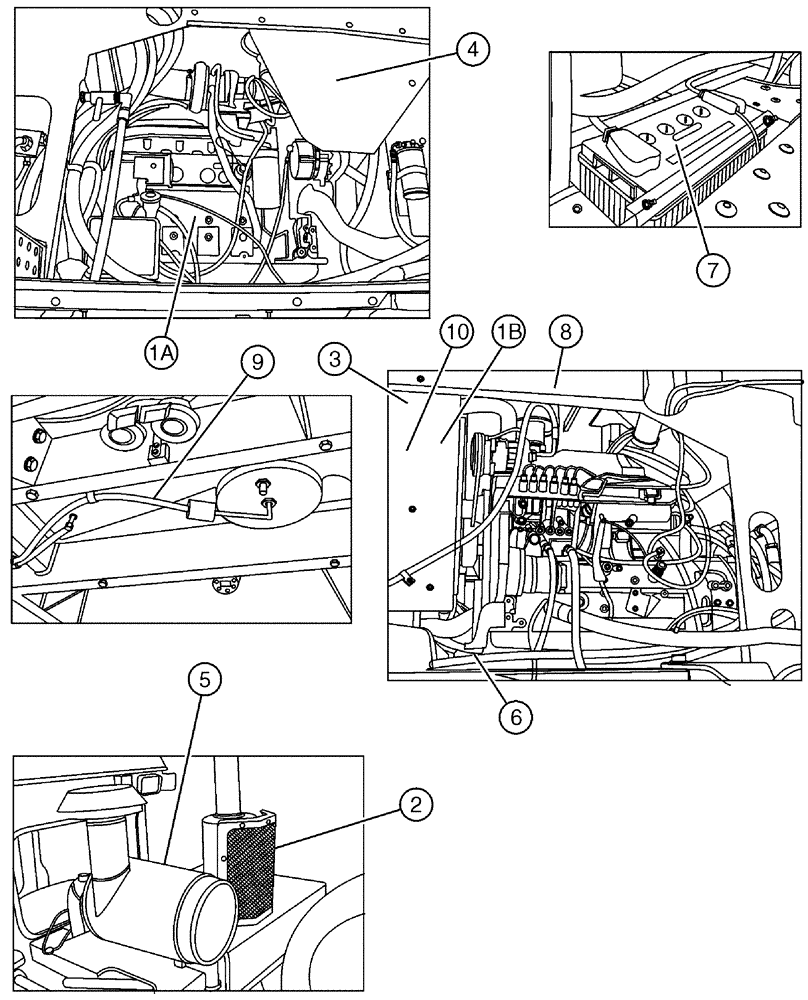 Схема запчастей Case IH 3185 - (03-002) - ENGINE GROUP (01) - ENGINE