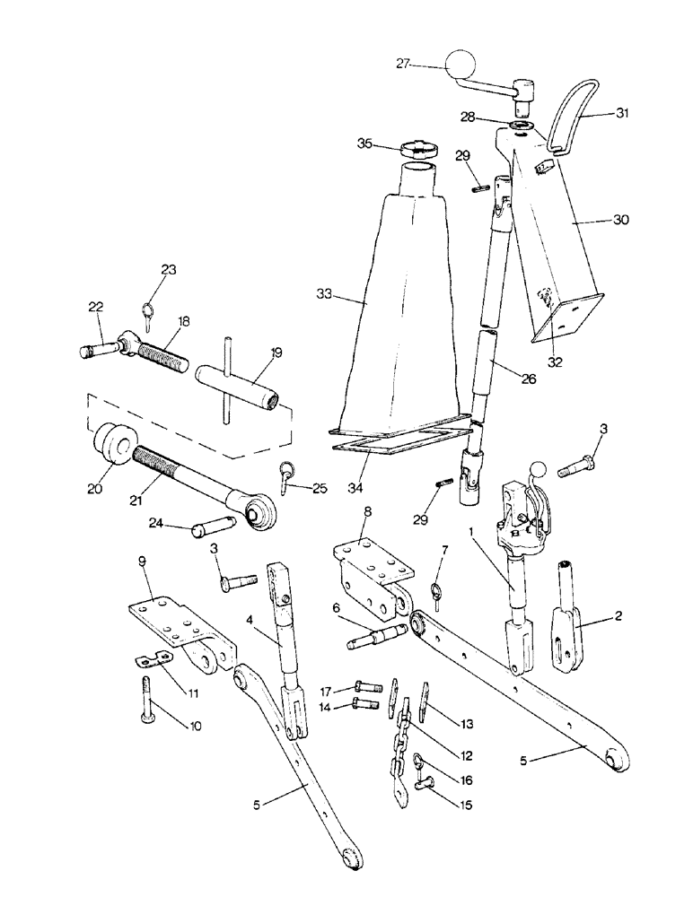 Схема запчастей Case IH 996 - (E09-1) - SELECTAMATIC HYDRAULIC SYSTEM, THREE-POINT LINKAGE (07) - HYDRAULIC SYSTEM