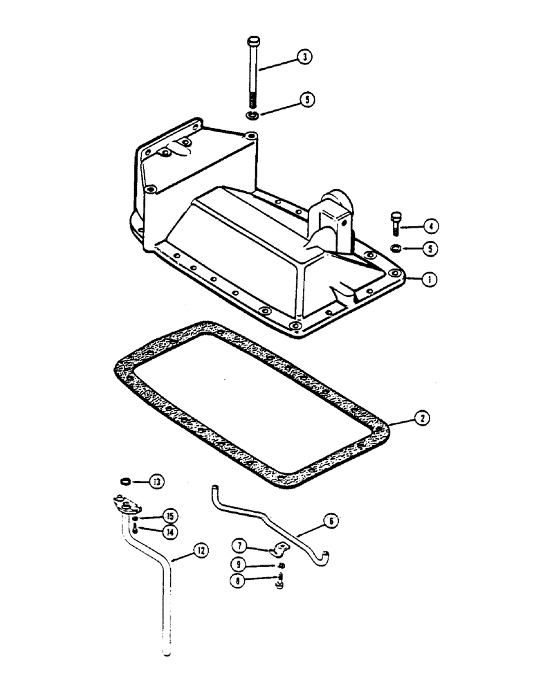 Схема запчастей Case IH 1175 - (162) - TRANSMISSION REAR COVER, WITHOUT HITCH (06) - POWER TRAIN