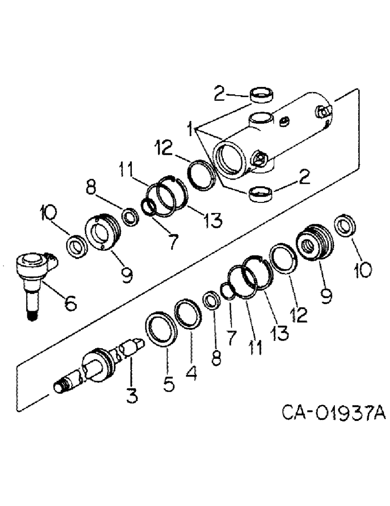 Схема запчастей Case IH 1586 - (10-19) - HYDRAULIC, POWER STEERING CYLINDER (07) - HYDRAULICS