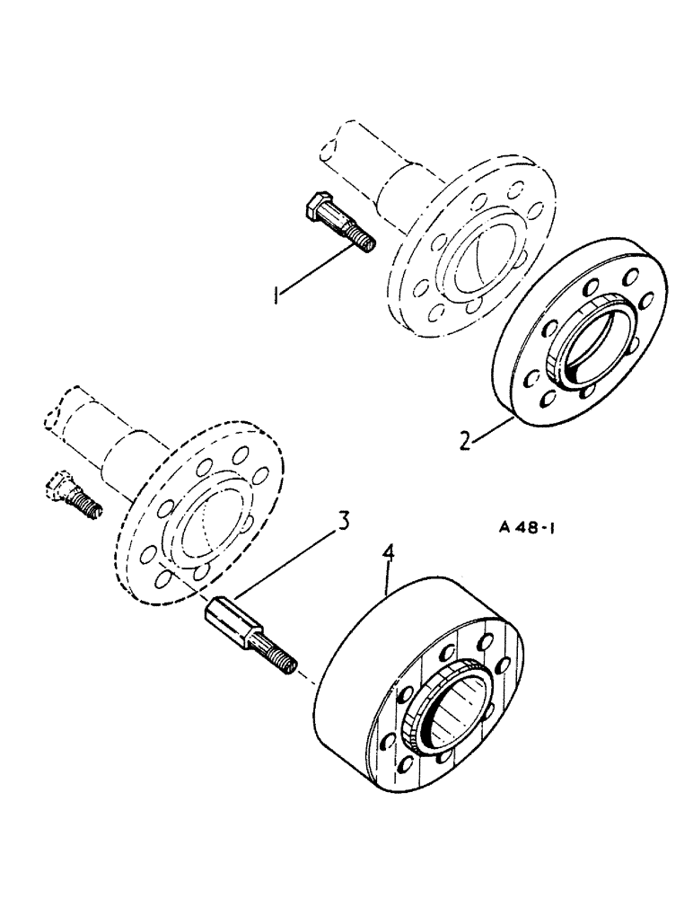 Схема запчастей Case IH 444 - (6-65) - REAR WHEEL SPACER ATTACHMENT (09) - CHASSIS